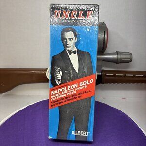 Man From Uncle Gilbert Toys Action Figure Solo Minty MIB 1966 Vintage Must Sell